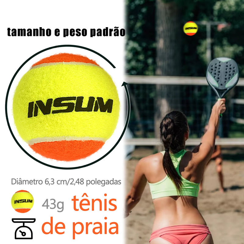 BOLAS DE BEACH TENNIS INSUM (3/6/12/25 unidades)