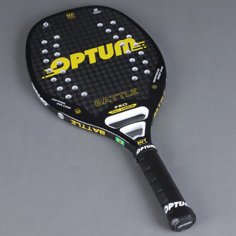 RAQUETE OPTUM BATTLE 12K (Amarela e Azul Clara)